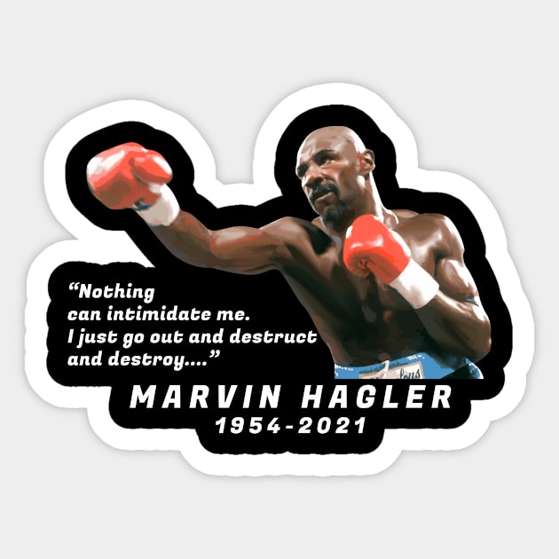 marvin hagler - 2021 Sticker by aldistar